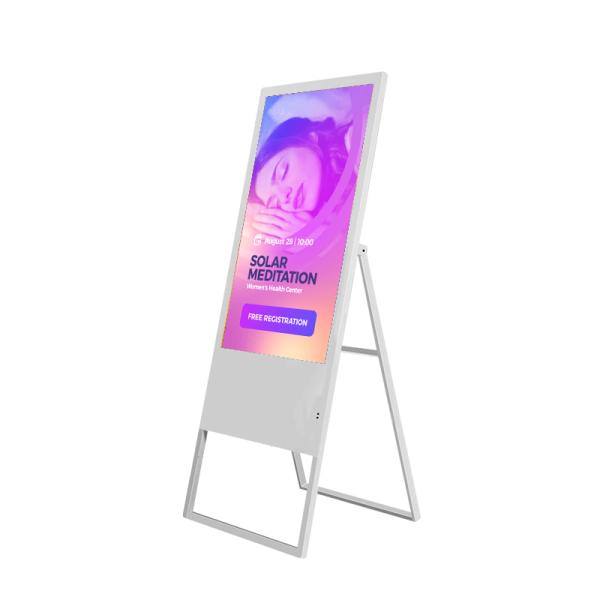 32inch all in one monitor multimedia led advertising totem pc big advertising signage for public place