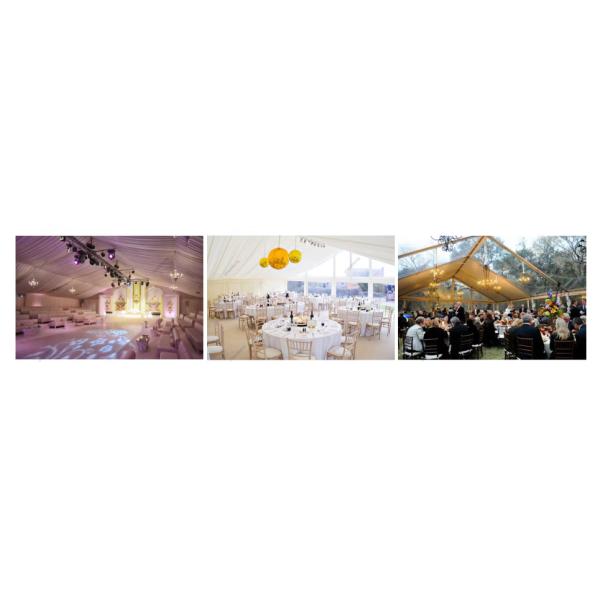 Factory Good Price Aluminum Alloy Customize A-Shape Luxury Clear Roof Wedding Tents