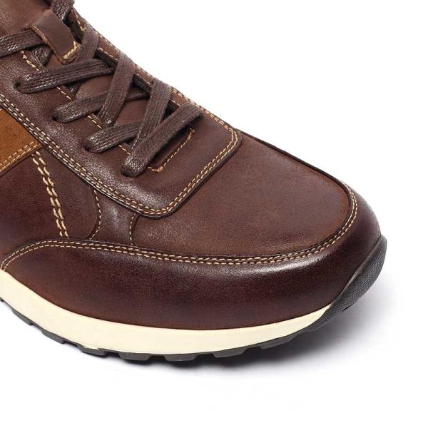 Brown Lace Up Breathable Leather Shoes Pieces Leather