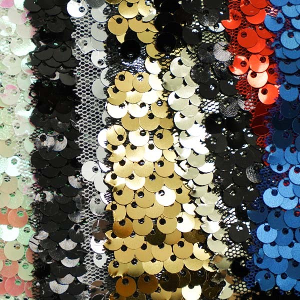 Shiny Reflective Decorative Sequins Fabric for Stage Clothing Shoes