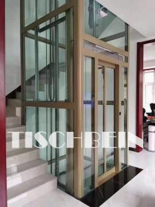 Cheap Customized Aluminium Shaft Structure Home Elevators 320kg-500kg Low Power Consumption Low Noise Low Cost Maintenance wholesale