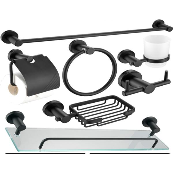 Modern Design Six-Piece Hotel Chrome Modern Bathroom Accessories Set