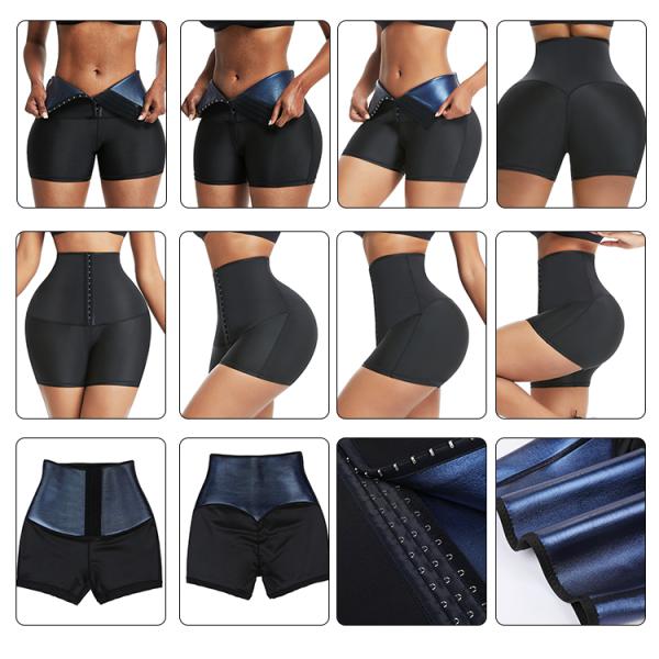 Women's Tummy Control Sauna Shorts HEXIN Free Sample Neoprene Shaper with Butt Lifter