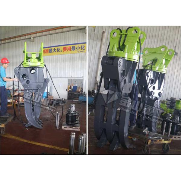 Q345B Hydraulic Power Excavator Grapple Attachment For Excavator