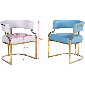 51cm Faux Leather Dining Room Chairs