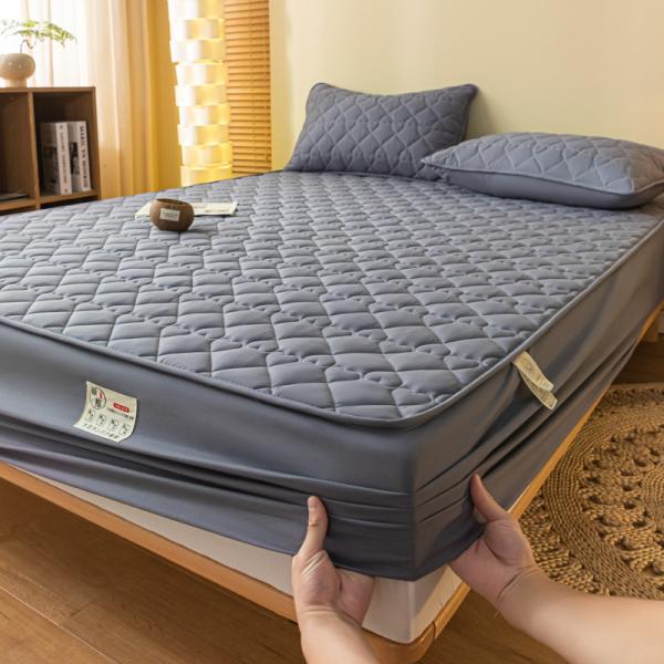 Waterproof Soft Zipper Mattress Cover Quilted Jacquard Water Proof Mattress Protector