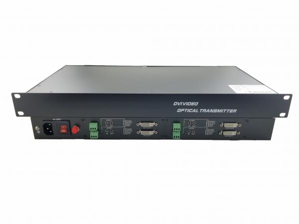 Quality HD 4 channel DVI DC12V1A Voltage hd video converter box 1080p , FC / ST / SC Connector cctv video converter for sale