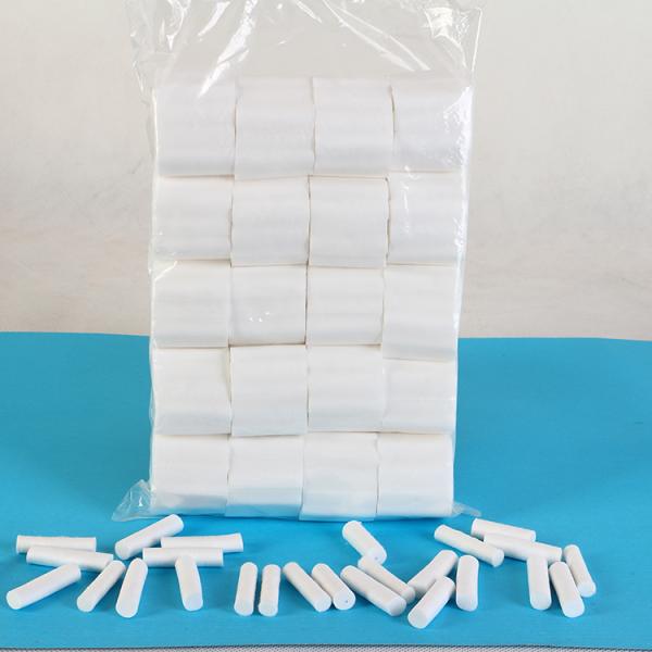 Medical Dental Cotton Rolls Consumables With 13 - 16mm Fiber Length