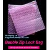 reusable air bubble stationery packaging bags envelope shock proof bag with slider zip lock for fragile articles, zip for sale
