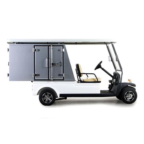 Aluminum Box Utility Golf Cart Street Legal With 2 Seats / Cargo Bed Battery Powered