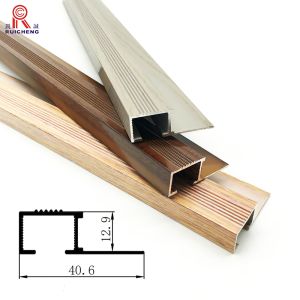 Extruded Aluminum Metal Stair Nosing Safety Stair Straight Angles