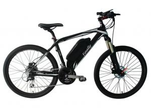 China 26 Inch Electric Assist Mountain Bike Carbon Frame 8 Speed 36V 250W on sale