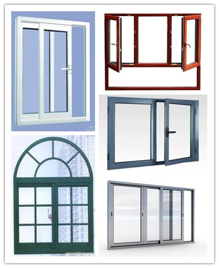 Powder Coating / Anodizing Aluminum Window Extrusion Profiles , Electrophoresis Extruded Aluminum Framing