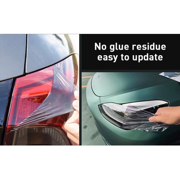 More Colors PVC Car Headlight Tint Film Glossy 4.5mil Colorful Protect Car Light Film