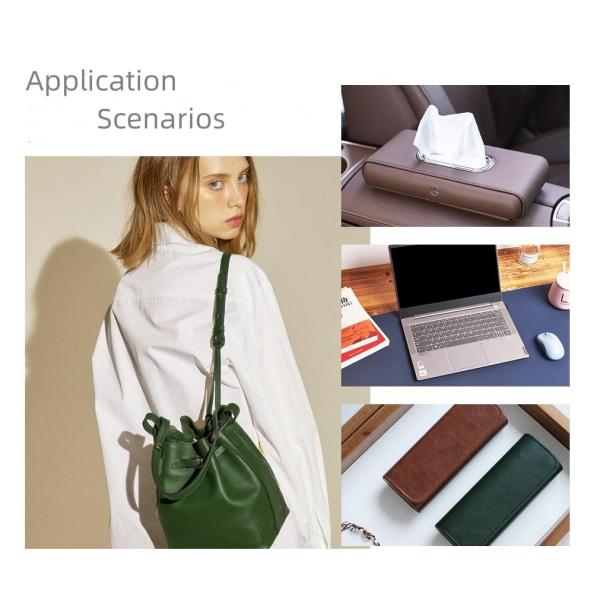 Versatile PVC Leather For Bags Flame Retardant Suede Nappa Leather Fabric