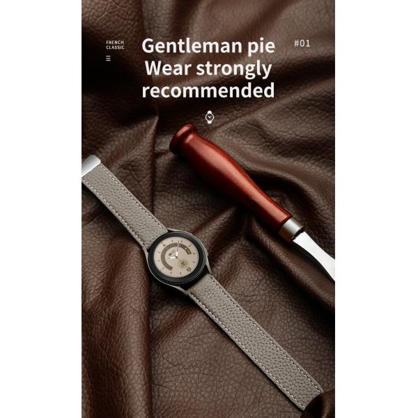 20mm Leather Watch Strap Replacement for SamSung GaLaxy Watch 4 Wrist Band Gift Accessory