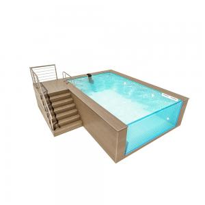 Cheap Lucite Acrylic Backyard Swimming Pool for Villa and Beach House Prefab Garden Houses wholesale