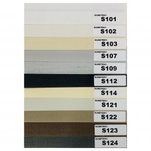 Cheap 120g/M2 Semi Blackout Roller Blinds Zebra Blinds Fabric ISO105B02 wholesale