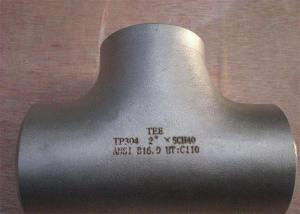 China Asme B16.9 Sch40 Carbon Steel Straight Tee Astm A 234 Wpb Butt Weld on sale