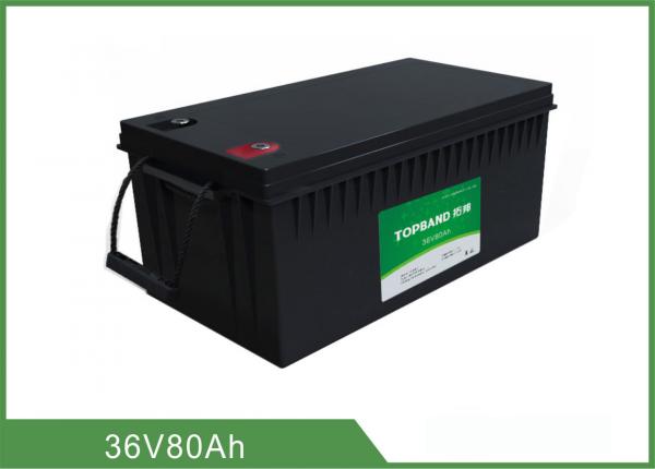 Quality Customized 36V 80AH Floor Scrubber Battery Black Color High Consistency for sale