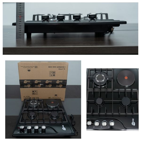 240V 50Hz 4 Burner Gas Cooktop Built In Stove Cooktop For Commercial Appliance