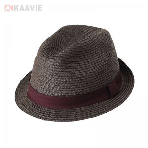 China Customized 58cm Plain Straw Panama Hat Womens Beach Straw Hats For Sun Protection on sale