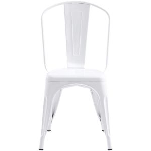 Metal Kitchen Stackable Metal Restaurant Chairs , Restaurant Stacking Chairs