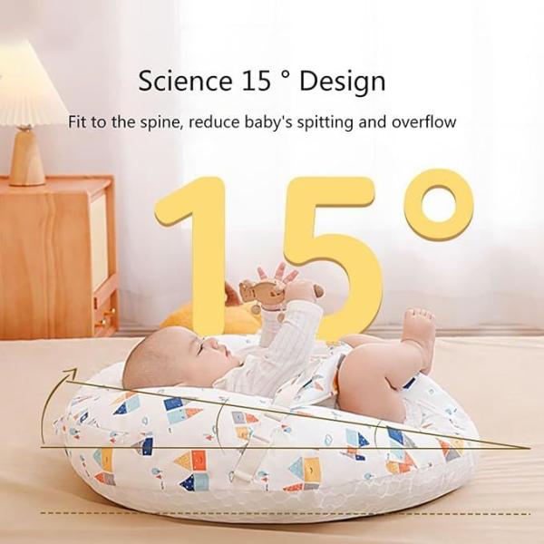 60x55 cm Baby Nursing Pillow with Removable Cotton Cover