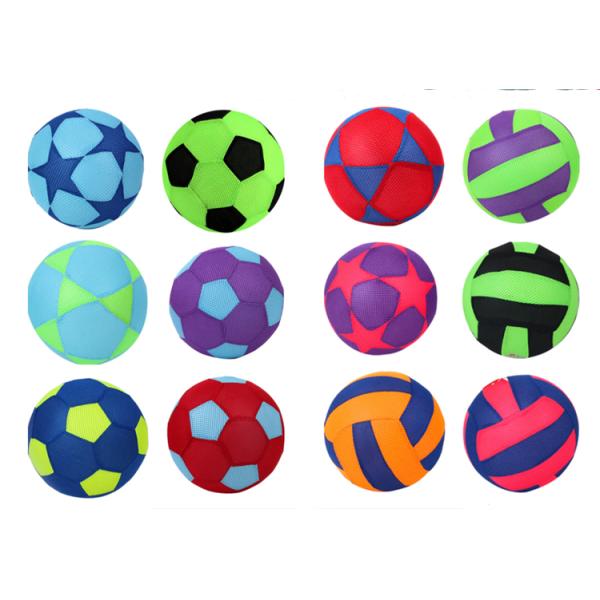 BM-F-r&b Fabric Cover Inflatable Toy Trend for Football Beach Ball Polyester + PVC