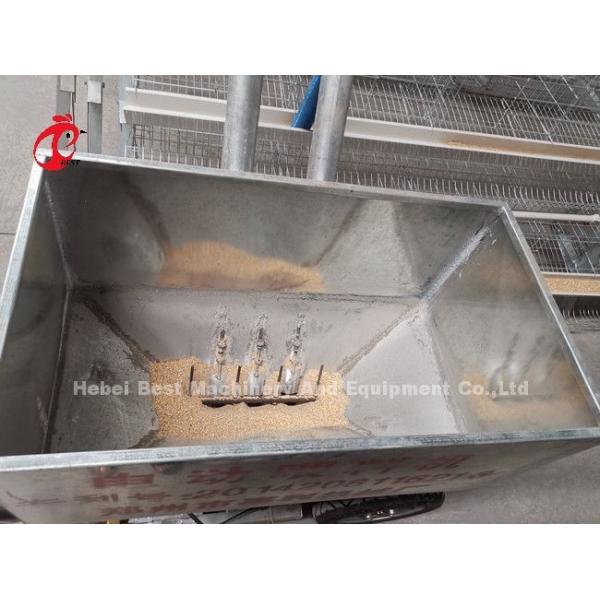 Automatic Chicken Feeding Cart Designed For Chicken Battery Cage Poultry Farm Sandy