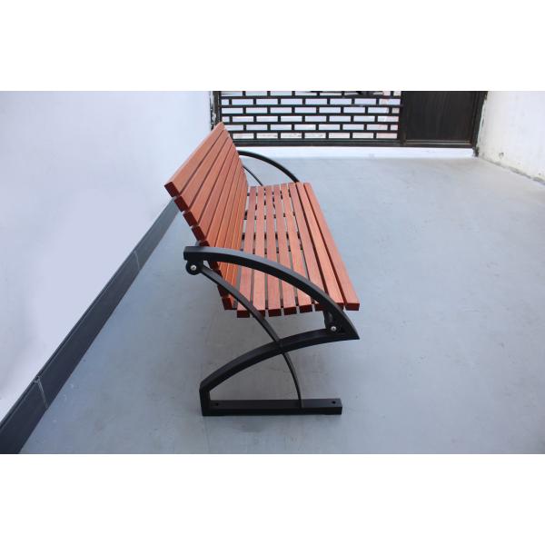 Waterproof Outdoor Wooden Bench Furniture Anti Corrosion For Campus School