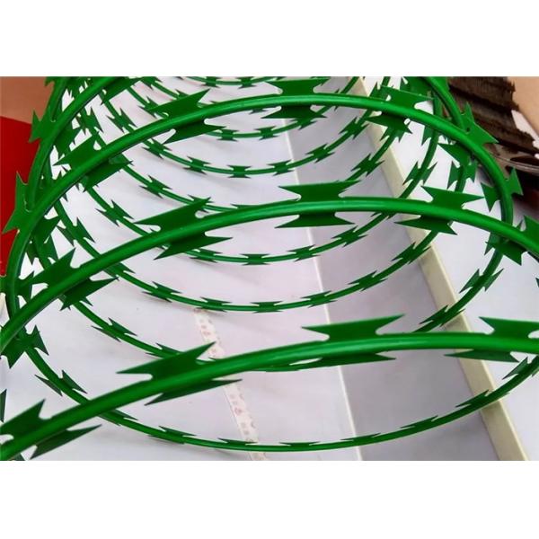 Anti Climping Pvc Coated Razor Wire With Hot Dipped Galvanize Sheet And Galvanized Wire