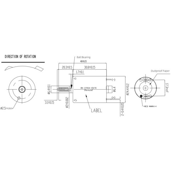 12V DC Mini Motor RK-370 Worm Gear Shaft Electric Motor 4700RPM Car AV Actuator