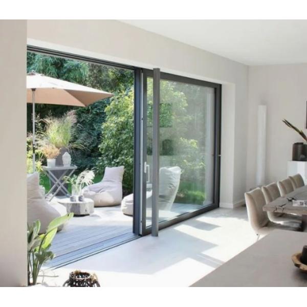Top- Villa House Thermal Break Aluminium Glass Doors with Screen Doors Low-K Value