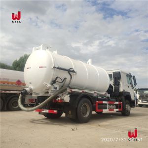 6 Wheelers 18m3 Sewer Vacuum Truck