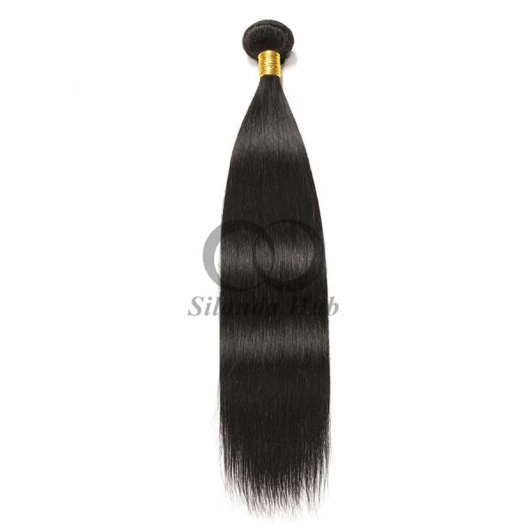 Natural Black Straight Remy Human Hair Bundles Sew In Weave Bundles Brazilian Bundle Deals