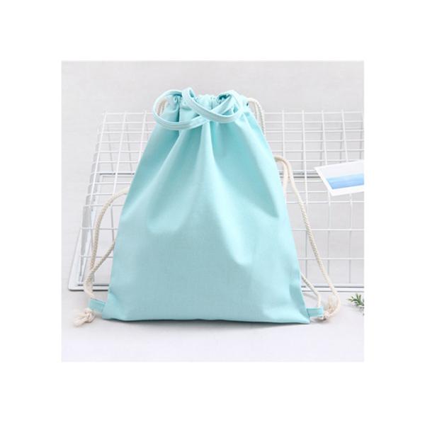 Custom printed logo solid color handhold backpack travel drawstring bag student backpack