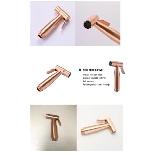 Handheld Stainless Steel Bidet Sprayer Sustainable Design Style For Modern Bathrooms