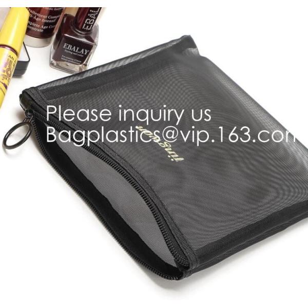 Nylon Mesh Net Cosmetic Bag, Mesh Make Up Bag,Eco -friendly material cosmetic mesh bag ,PVC mesh bag for sales in USA