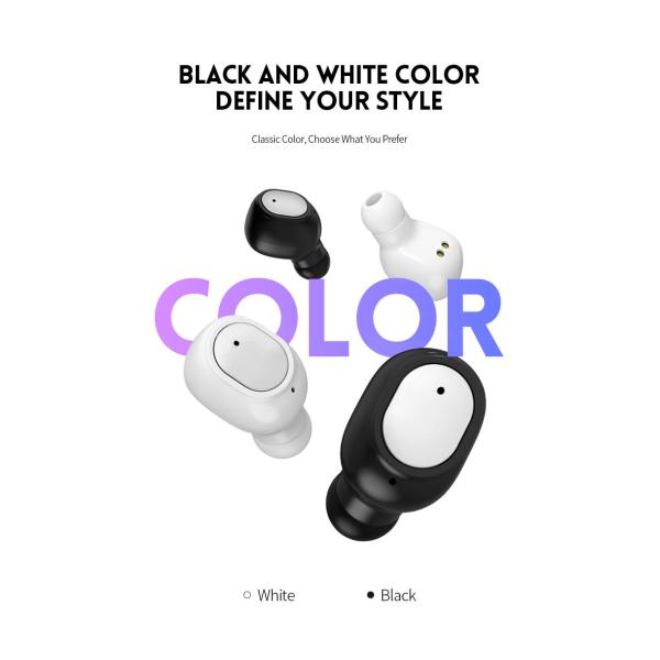 Q2 Blue tooth in-Ear Headset Earbud V5.0 Noise Cancelling Invisible Outdoor Sports TWS Earphone Headphone for Cell Phone