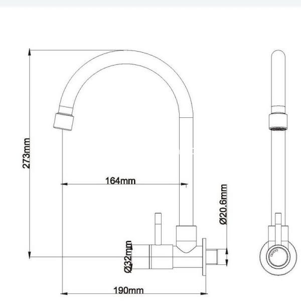 china stainless steel hot sale single handle kitchen faucet new design