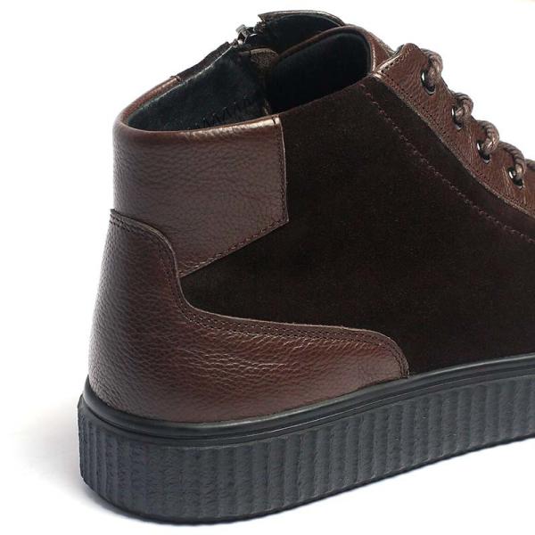 Autumn Burgundy Pigskin Sock Lace Up Leather Boots