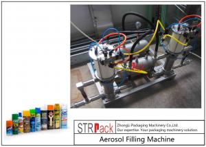 Cheap 2000CPH Capacity Aerosol Filling Machine High Efficiency With Automatic Valve Placer wholesale