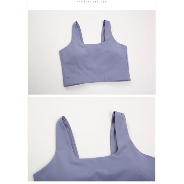 XS--5XL Nylon Spandex Womens Yoga Tank Top Deep Neck And Back