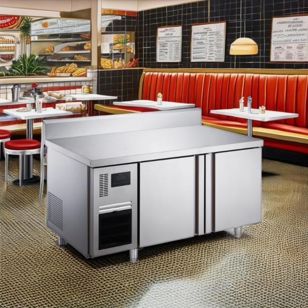 220V Air Cooling Freezer Refrigerator LED Open Door Kitchen Store Drink Storage Wine Cooler Compressor Two-Door Restaurant