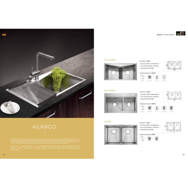 Handmade Topmount Kitchen Sinks For Hotel Double Bowl Stainless Steel kitchen Sinks For House