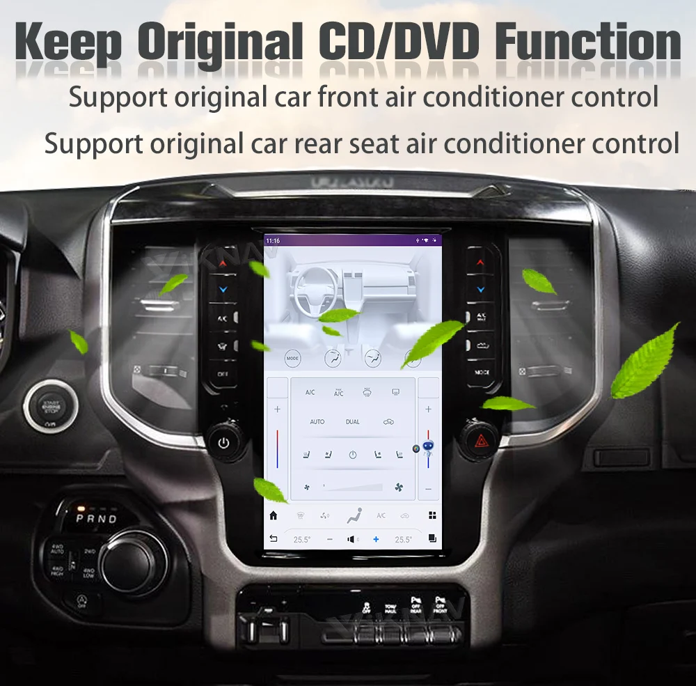 VIKNAV 11.8 Inch Car Radio For Dodge Ram 1500 (2020 2021 2022 2023) Touch Screen Multimedia Player