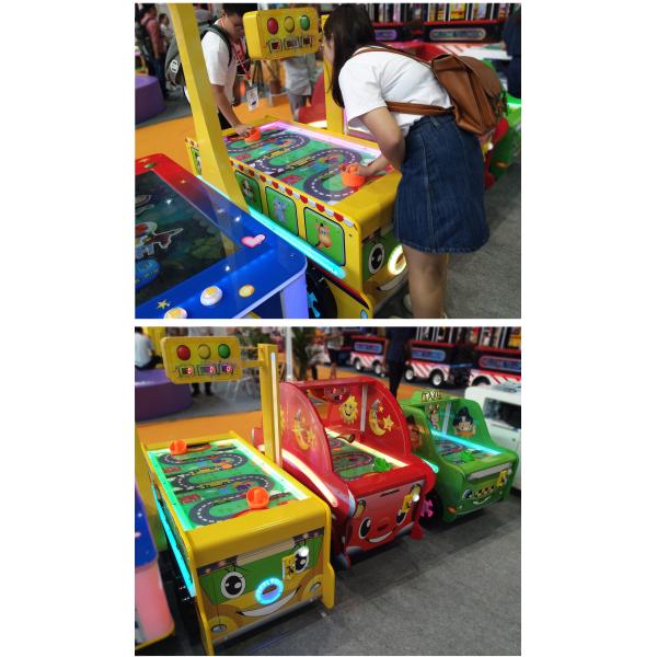 Amusement Park Arcade Gaming Machines Bus Style Air Hockey Table