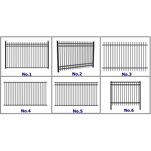 Galvanized Steel Railing Tubular Iron Railing Land Garden Fence Yard Fence