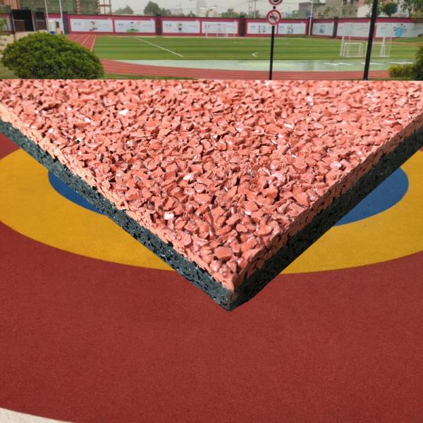 EPDM Granules Safety Floor Mats Playground Surface Recyclable